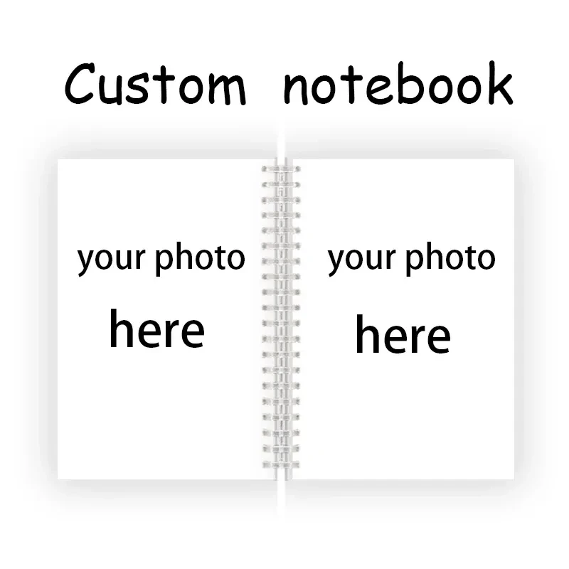 caderno espiral a5 foto personalizada impressao 3d imagem faca voce mesmo livro de notas personalizado capa personalizada livros de escrita de imagens 01