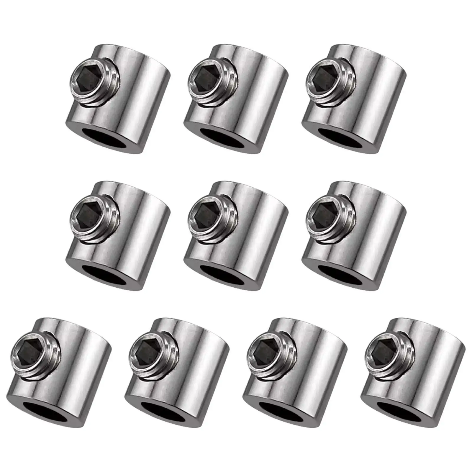 10Pcs Accessories Lock Cable Clamps for Fixing Banners Wire Rope Clamps Clip