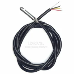 1M Humidity Sensor Probe Cable Waterproof 304 Stainless Steel Head SHT20 SHT30 SHT40 Digital Temperature Sensor I2C 3.0MM