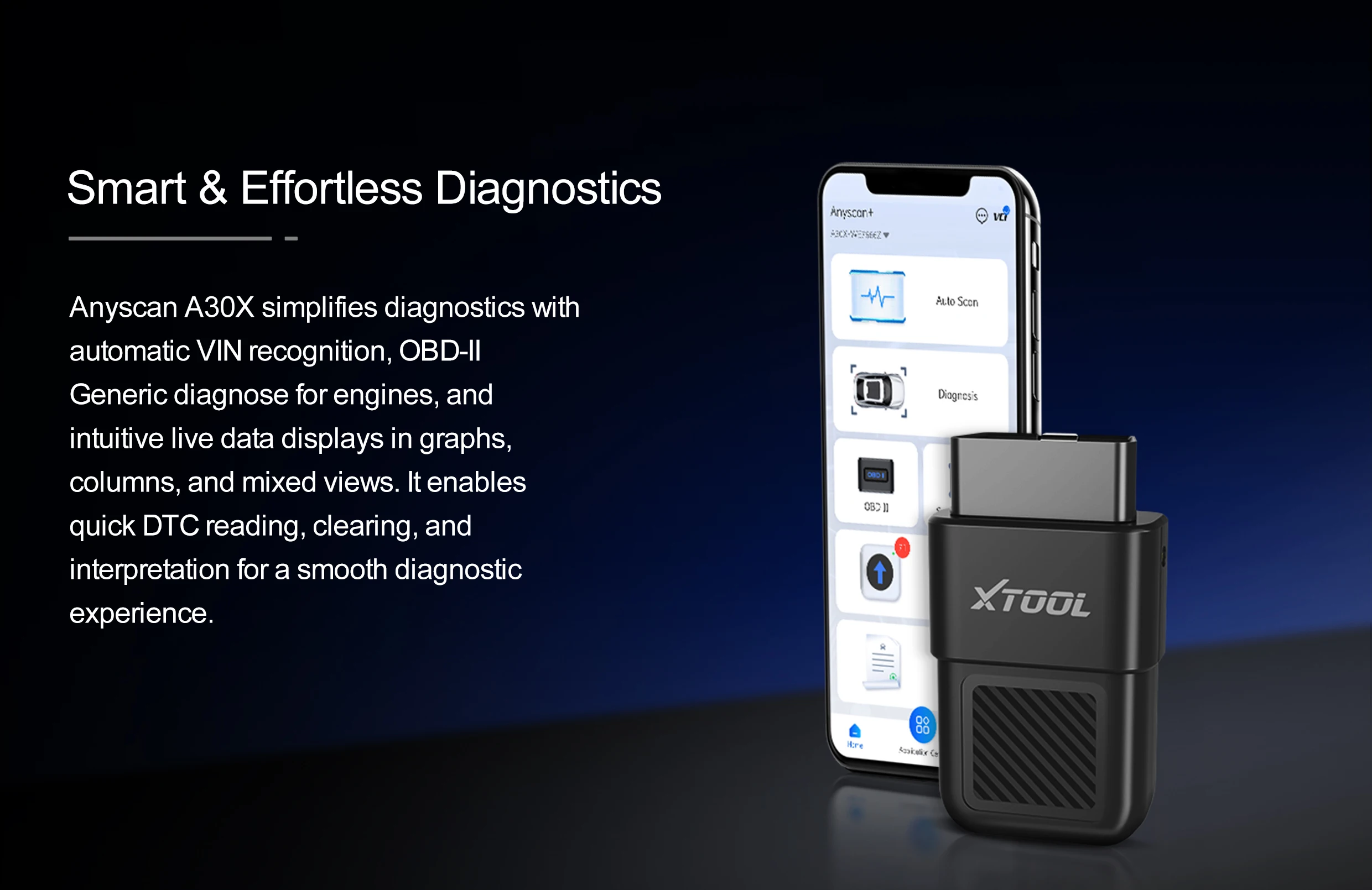 XTool Anyscan A30X OBD2 Scanner 26 Reset-Services Codeleser TPMS Airbag Öl-Reset Sitzkalibrierung Injektor-Code PK A30M A30D – Detail 8
