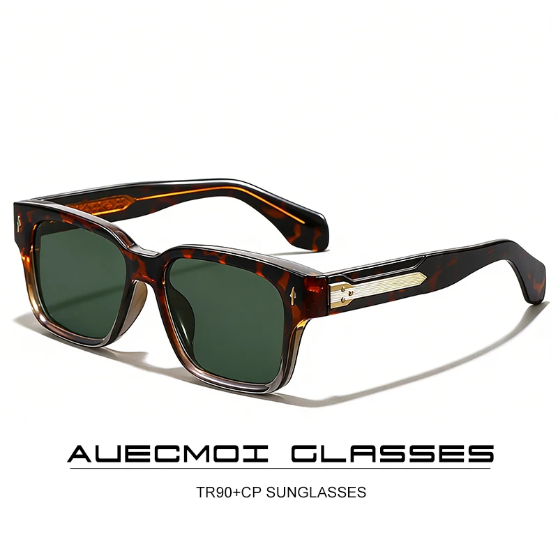 Quadratische TR90 Vintage Sonnenbrille für Damen und Herren 2026 – Luxus Designer Punk Matt Sonnenbrille UV400