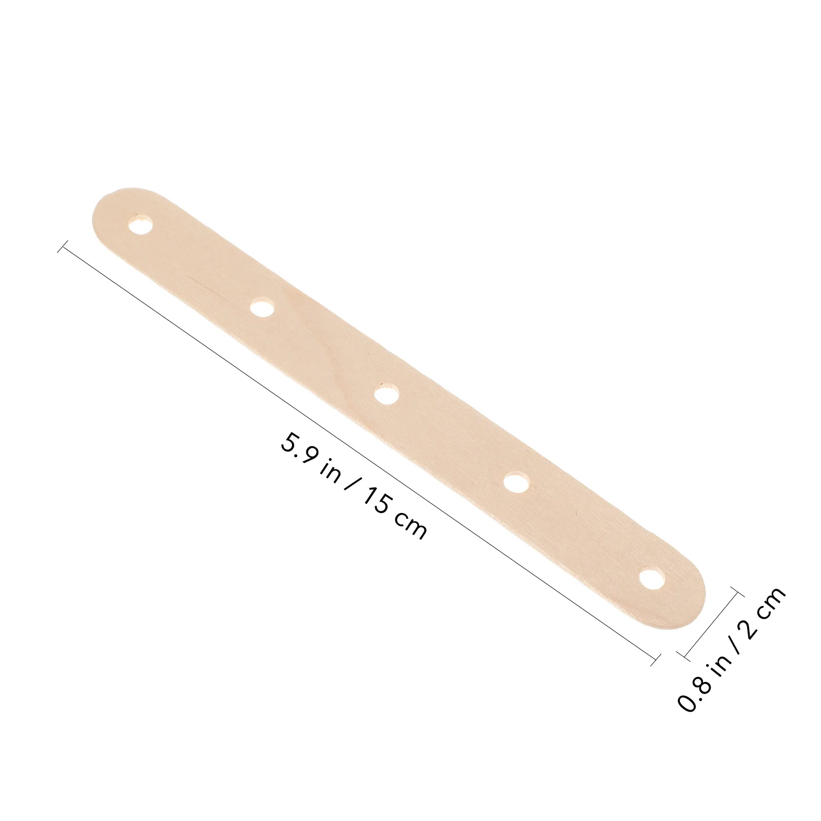 200 قطعة من أعواد المصاصة الخشبية الملونة ثقوب مسبقًا للحرف اليدوية لوازم الفصول الدراسية الفنية ذاتية الصنع أعواد يدوية خشبية