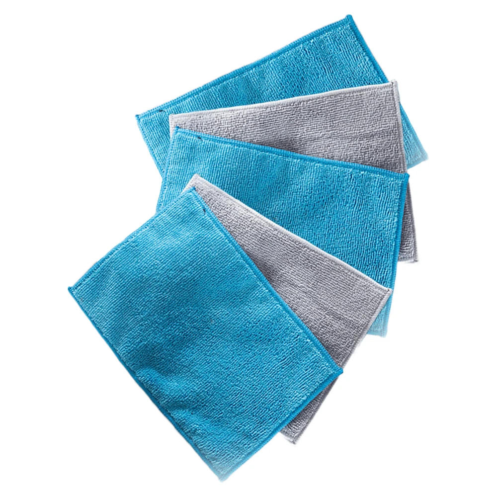 

5PCS Bamboo Fiber Dishwashing Cloth Multi Purpose Cleaning Towels Kitchen Household Duster Cloth (Random Style)