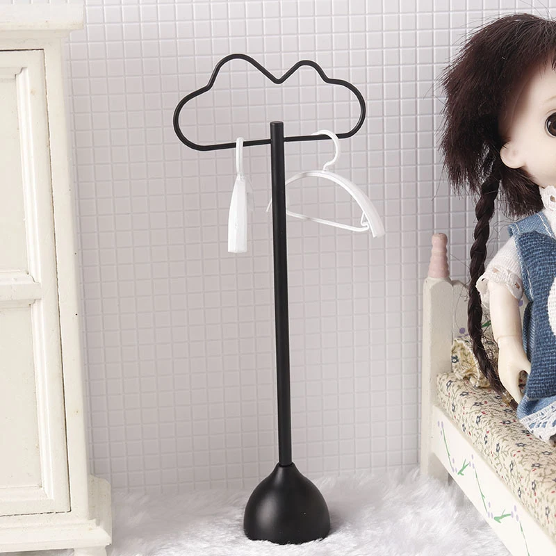 1:12 Dollhouse Clouds Coat Rack Clothes Hanger Model Dollhouse Miniarure Furniture Decor Toys Micro Scene Construction Props