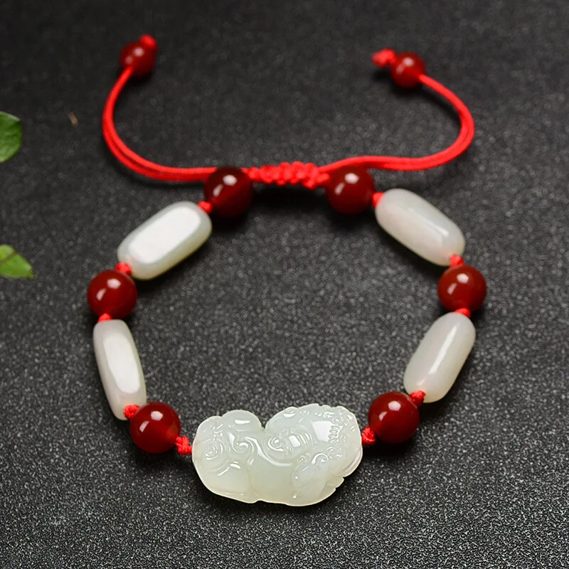 Afghan Jade Pixiu Bracelet, Same for Men and Women