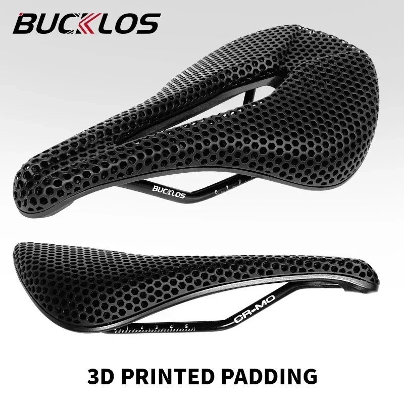 

BUCKLOS 3D Printed Bicycle Saddle Ultralight Nylon Mtb Seat Shock Absorption Road Mountain Bike Seat Cycling Accessorie