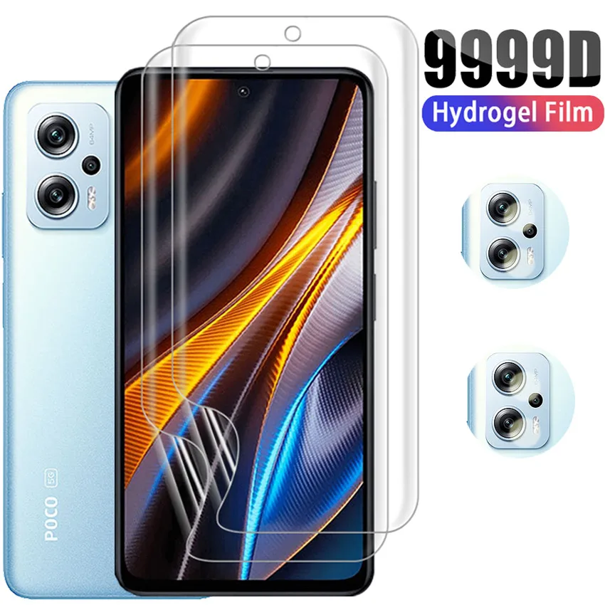 

for Poco F5 Hydrogel Film PocF5 Pro Not Glass for Xiaomi Poco X5 Pro Screen Protector PocoF4 GT Camera POCO x4 pro f 5 f5pro