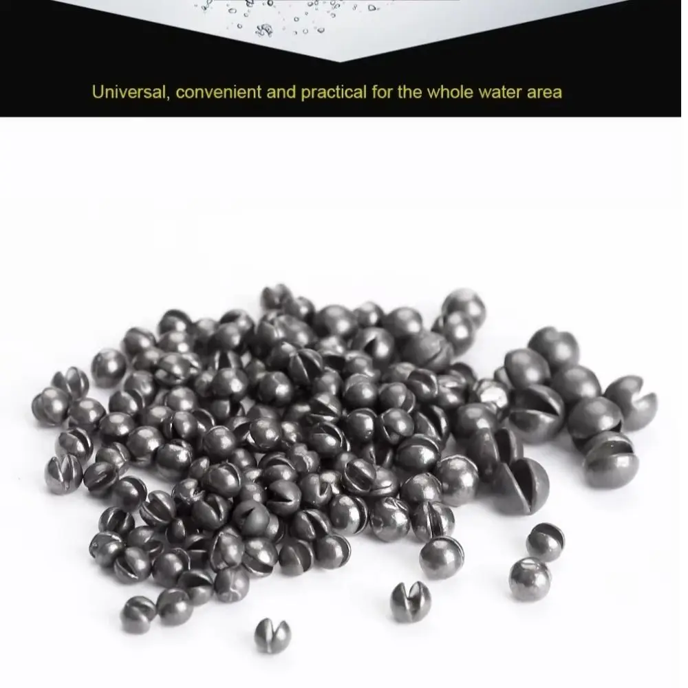1Bag 0.2g-4.1g Weight Range Split Shot Sinkers Adjustable Design Split Shot Fishing Weights 1 Bag Pack Lead Free