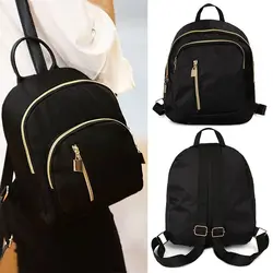 Women's Multi-Function Mini Backpack Fashion Girl Oxford Daypack Travel Cute Backpack Shoulder Bag Black Girl Purse