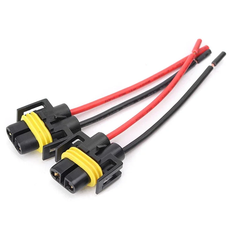 

1set 2 Pin H8 H11 Adapter Wiring Harness Car Auto Wire Connector For HID LED Headlight Fog Light Lamp Bulb Female Adapter