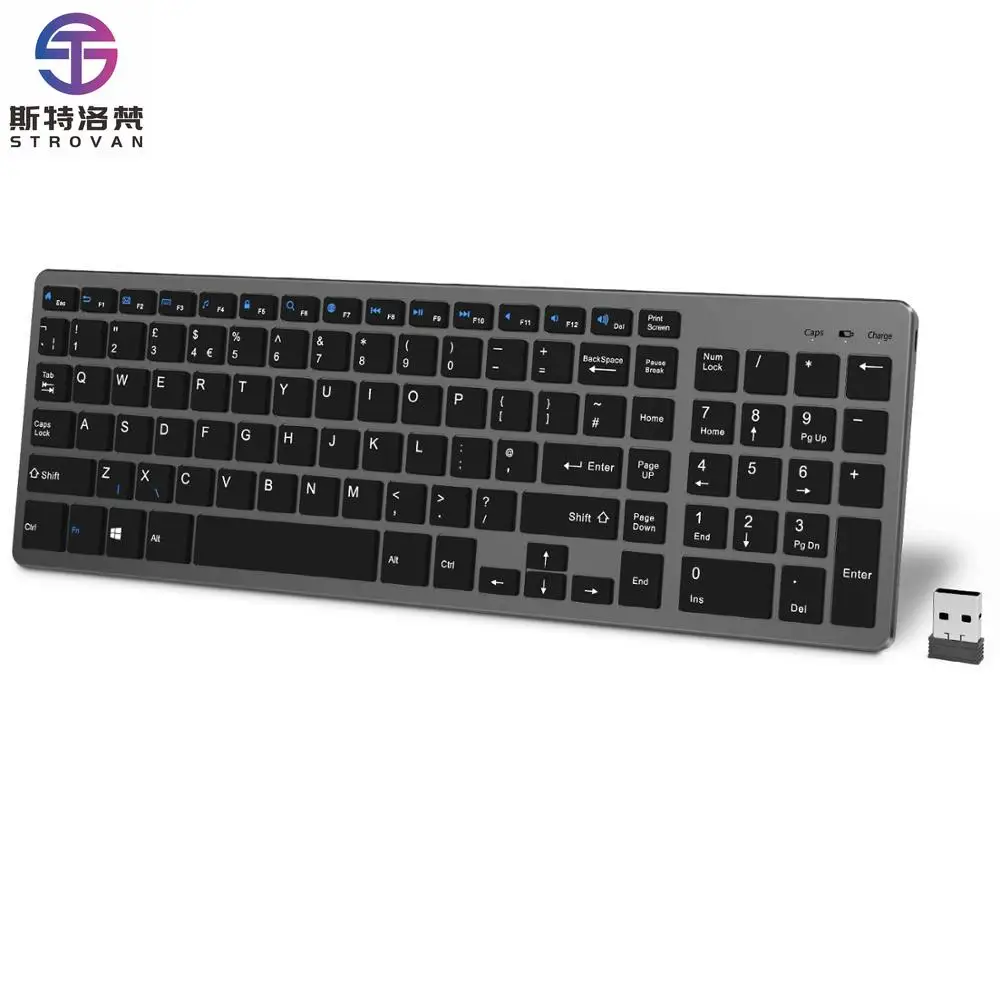 

Super Thin Clavier 2.4ghz Wireless 102 Keys Rose bluetooth Keyboard