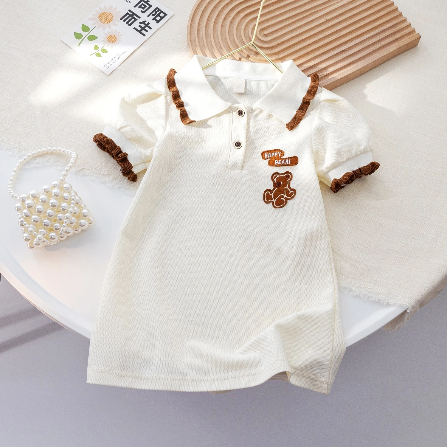 Children's and Girls' POLO Skirt Edition Versatile Western Embroidered Princess Skirt Children's Summer Dress Trend