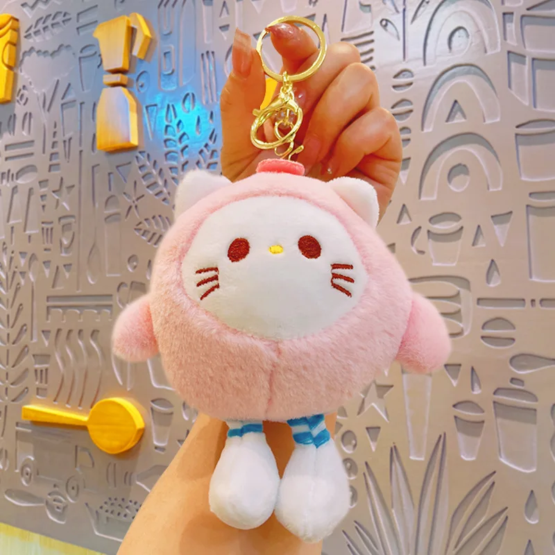 

Sanrio Cartoon Anime Plush Egg HelloKitty Purin Kuromi Cinnamoroll Dolls Couple Dolls Dolls Pendants Bags and Accessories