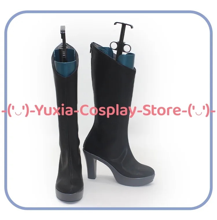 유샤이아코스프레! 소드 아트 온라인 스타시아 코스프레 신발 애니메이션 게임 캐릭터 소품 PU 가죽 부츠 할로윈 카니발 파티 의상