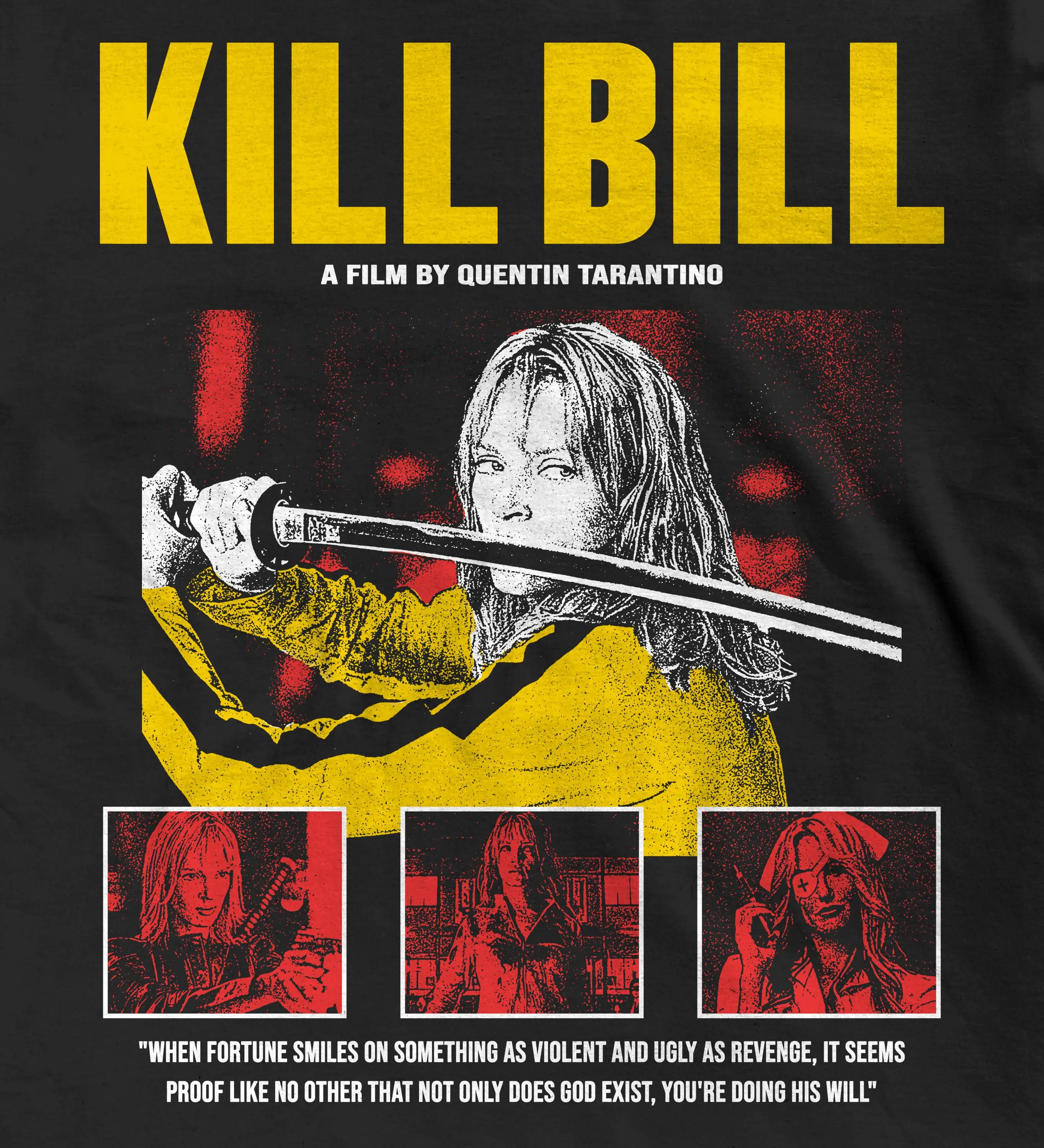 Kill Bill Movie T-Shirt, Quentin Tarantino Cult Film Graphic Tee, Beatrix Kiddo Shirt