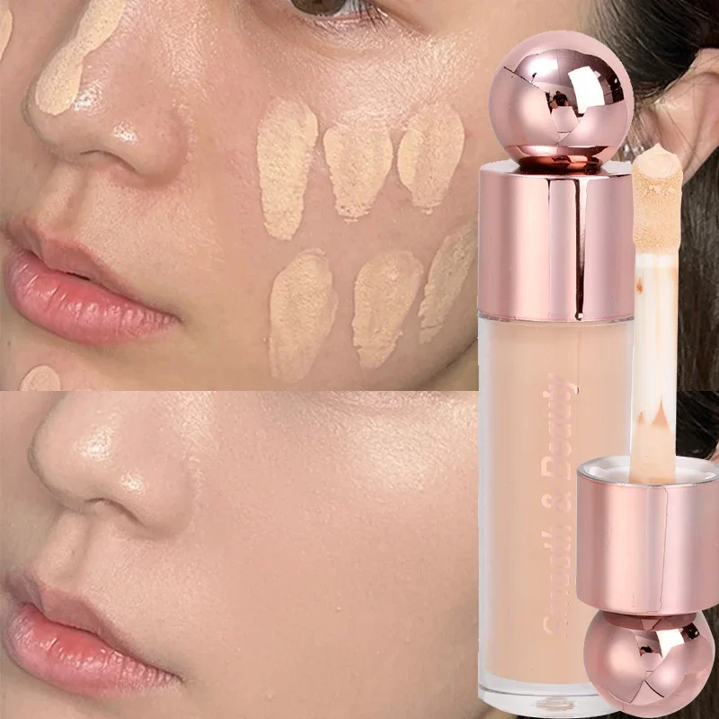 Moisturizing Liquid Concealer Stick Lasting Matte Waterproof Foundation Cream Full Coverage Brighten Face Blush Makeup Cosmetics