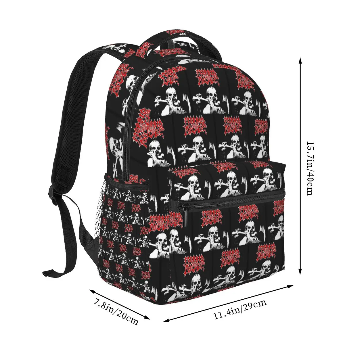 Band Morbid Angel Student Backpack School Bag Hiking Travel Daypack for Boys Girls Fashion Bookbag Shoulder Bags