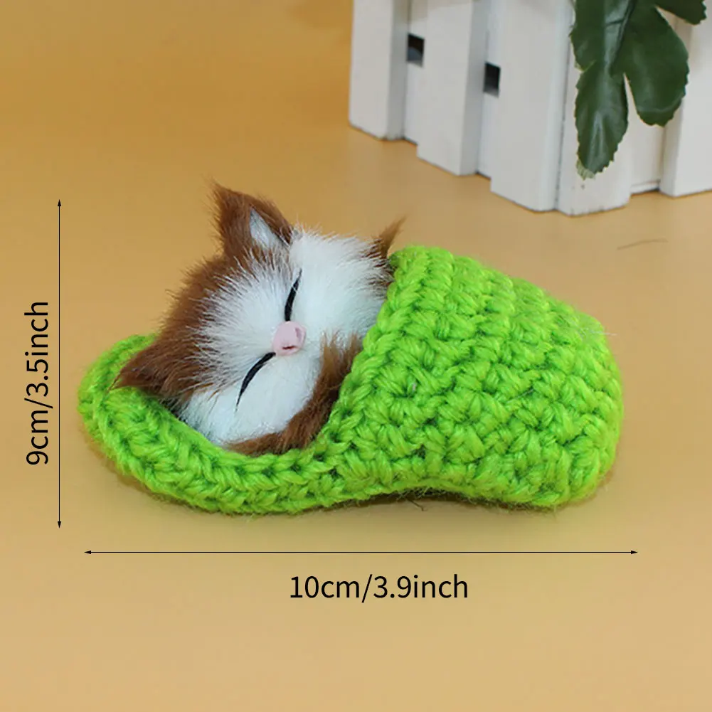 Simulation Mini Katze Nette Plüsch Katzen mit Sound Kinder Geburtstag Geschenke Kreative Nachahmung Katze Ornamente Hause Dekoration Lieferungen – Detail 7