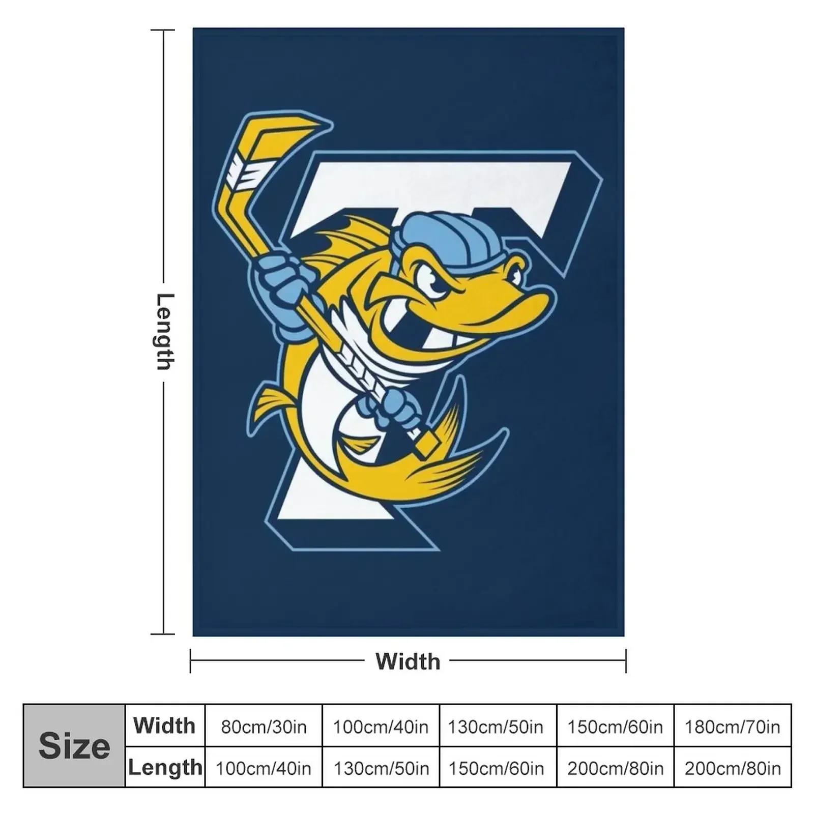 Toledo Walleye Throw Blanket Single Tourist Flannels Loose Blankets