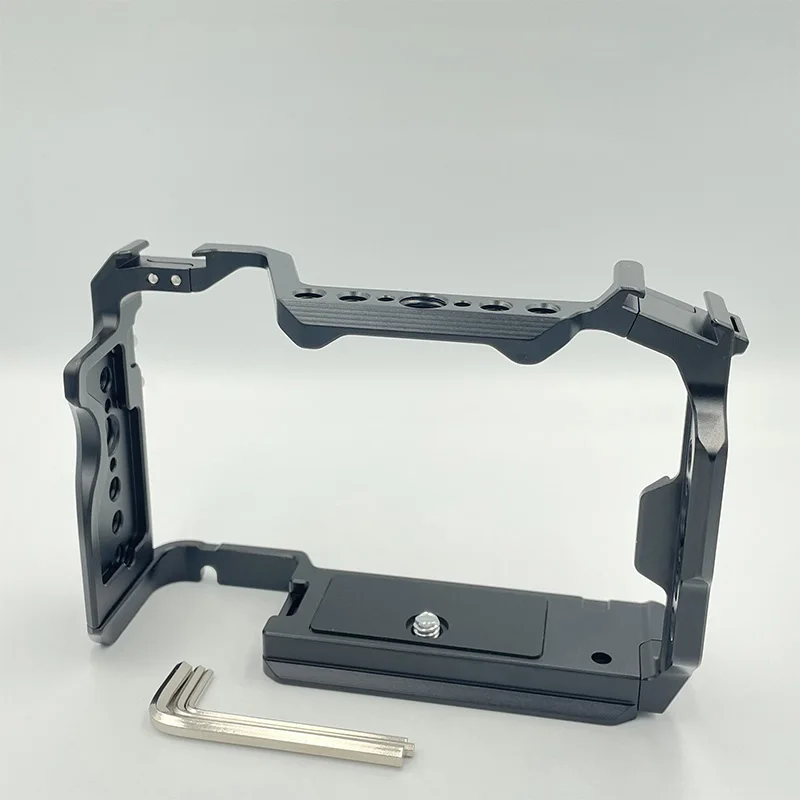 Imagem -01 - Câmera Gaiola Rig para Sony A7c2 e A7cr Placa de Liberação Rápida Aperto de Mão camera gaiola rig para sony a7c2 e a7cr placa de liberacao rapida aperto de mao 01