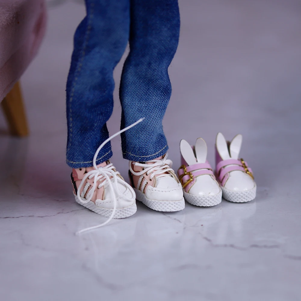 bltyh 1/6 poppenschoenen sport casual stijl konijn ontwerp geschikt voor BJD 30cm pop speelgoed en geschenken