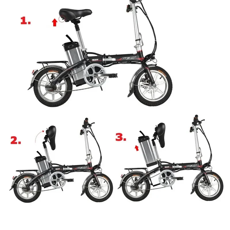 48V30AH large aluminum shell lithium battery built-in aluminum tube folding electric bicycle lithium battery special for driving