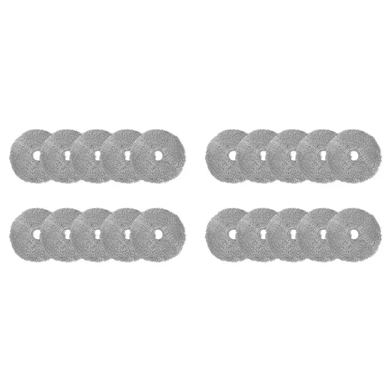 

A98E-20 шт. сменные круглые насадки для швабры для роботов-пылесосов Lydsto W2, запасные части, аксессуары