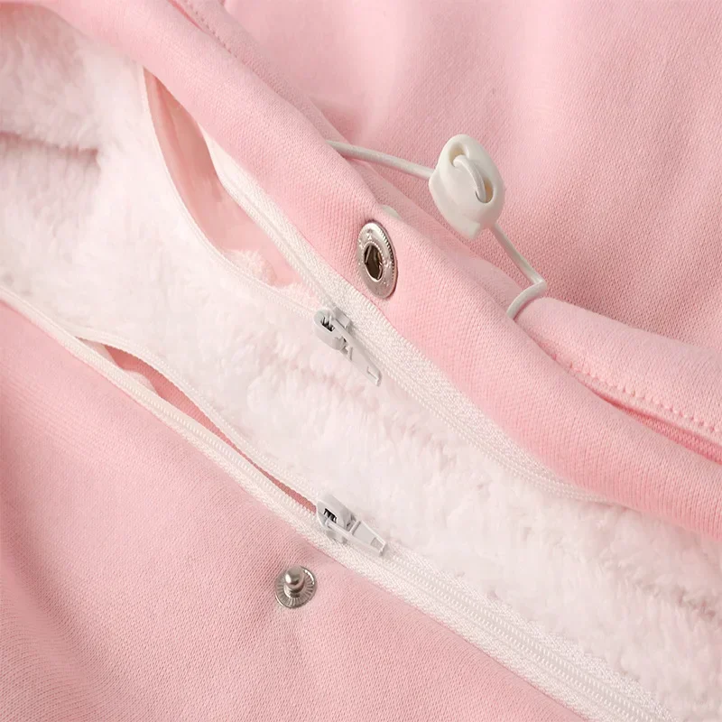 Katzenliebhaber-Hoodies mit Tasche, Hunde-Hoodies für Haustiere, lässige Känguru-Haustierpfoten-Pullover, Kuschel-Sweatshirt mit Tasche, Tierohren-Kapuzenpullover – Detail 23