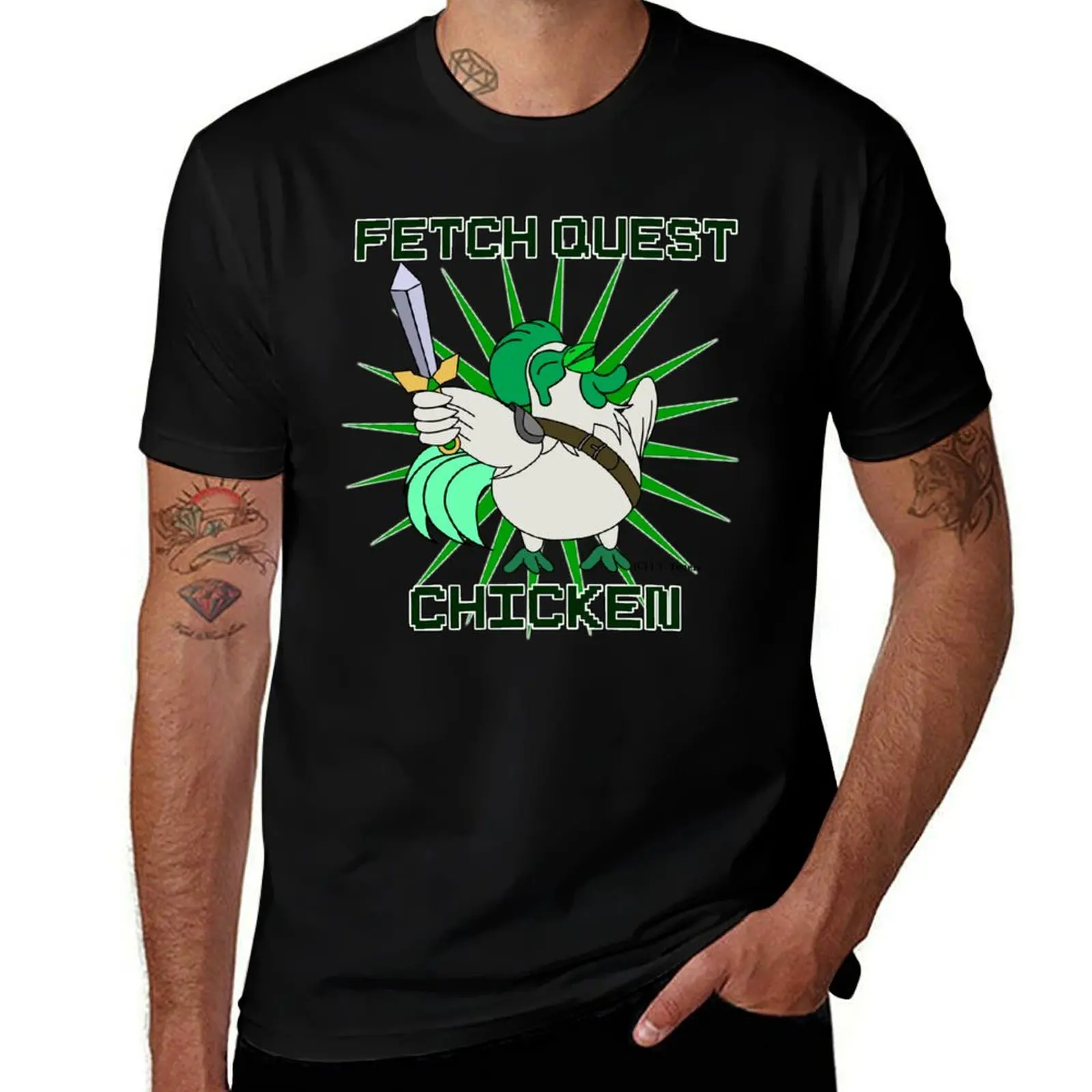 Fetch Quest Chicken! T-Shirt t shirt for man T-Shirt