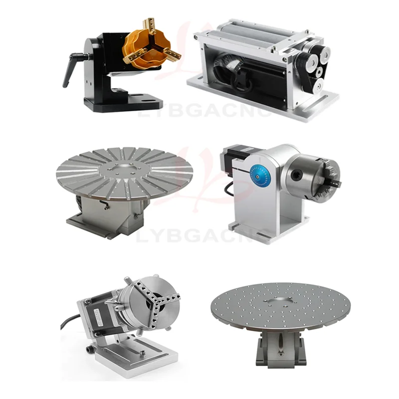 LYBGACNC D80 D100 Rotary Axis A Axis Ring Jewelry Axis Professional Rolling Roller Axis LY D300 Round Wheel Rotary Axis