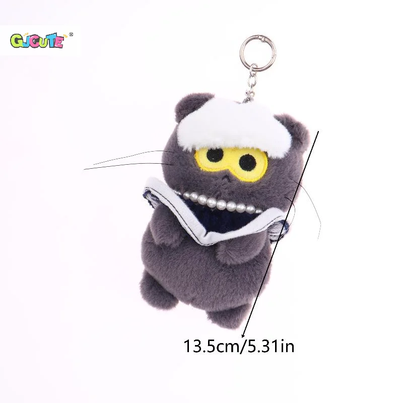 

1Pcs Kawaii GD Zoa Plush Doll Kpop GD Stuffed Doll Keychain Creative Cartoon Gray Cat Plush Keyring Bag Pendant Fans Gifts