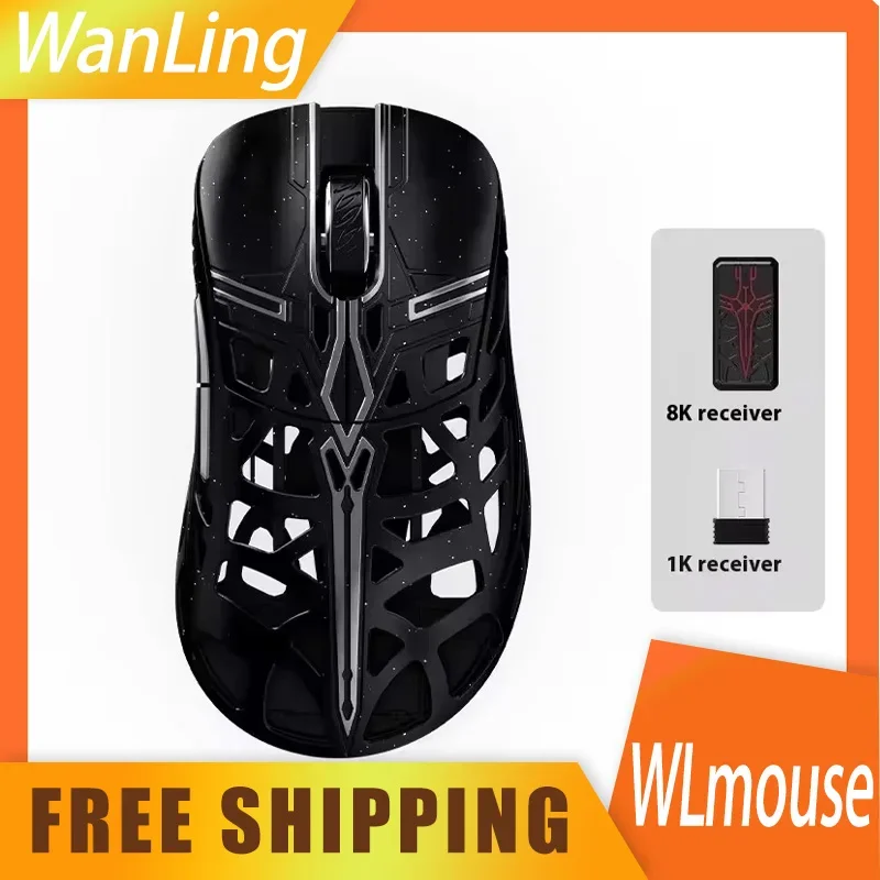 

WanLing WLmouse Sword X Mouse PAW3950HS Sensor Nordic 52840 Chip 8K FPS Wireless Gamer Mouse Magnesium Pc Gaming Accessories