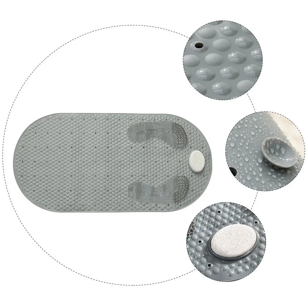 

Anti-Slip Massage Floor Thickened Pvc Waterproof With 105 Suction Cups Drainage Design Bathroom For Shower Toilet Area