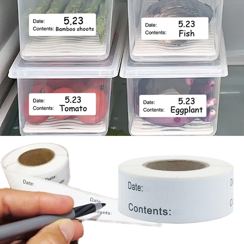 1 Roll Of Date Labels Stickers For Food Storage Labels Date Content Home Kitchen Packaging Condiments Mark Date Stickers Labels