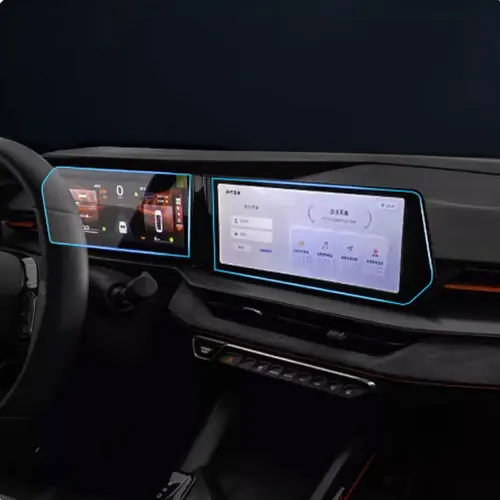 Imagen 2 del producto 2 uds película protectora de pantalla de vidrio templado para Geely COOLRAY 2024 12,3 pulgadas protector de navegación GPS para radio de infotación de coche