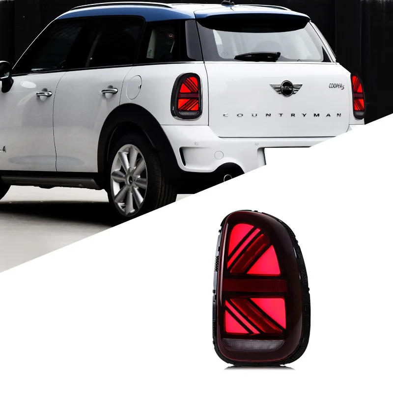 Nuevo estilo de lámpara trasera, luz trasera LED completa para BMW MINI R60 2010-2016, conjunto de luz trasera modificada de alta calidad