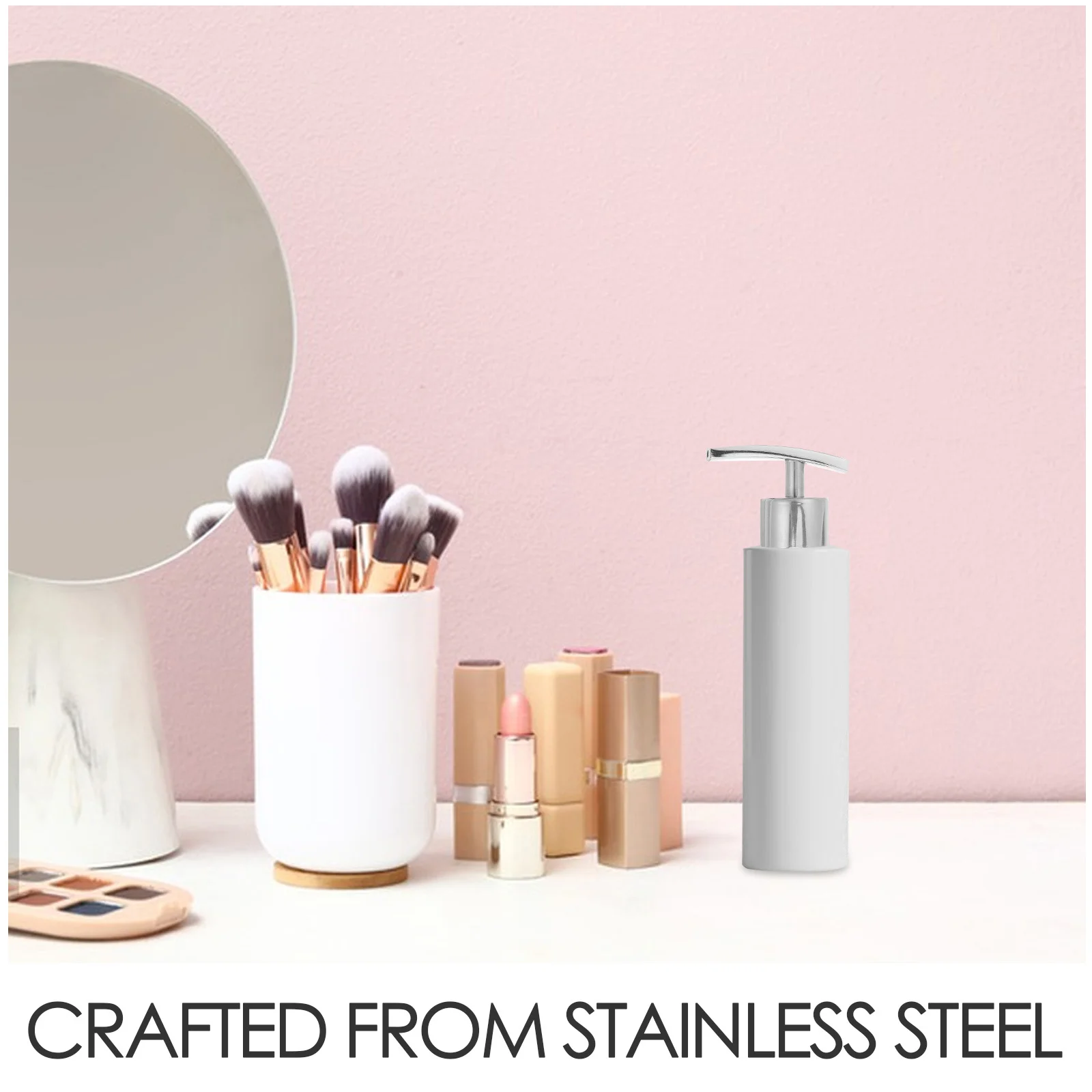 2 قطعة رؤوس المضخة السائلة المعدنية الفولاذ المقاوم للصدأ الصحافة إعادة الملء غسول موزع استبدال للمطبخ الحمام #2