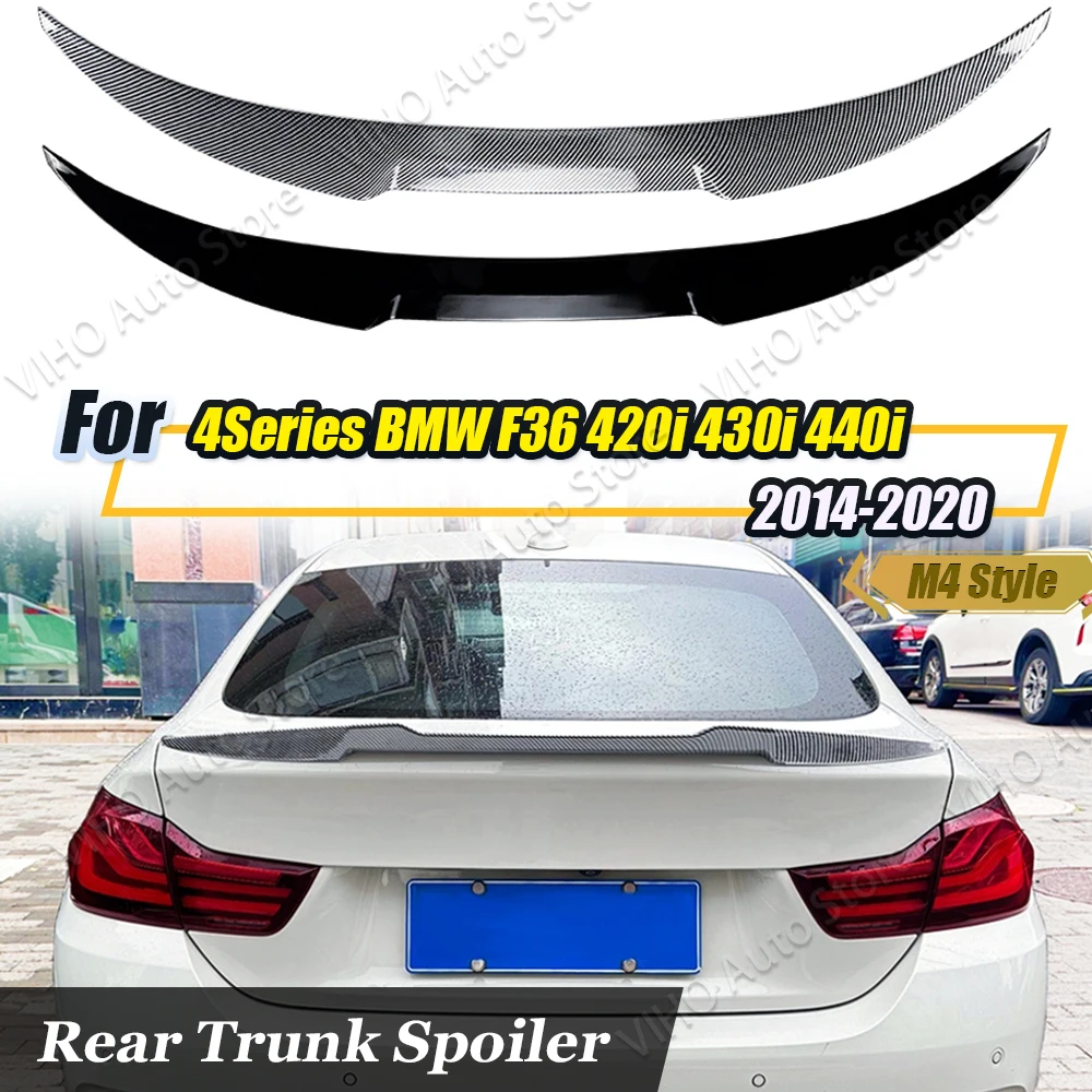 

Для BMW F36 4 серии 4 двери Gran Coupe M4 Style 420i 428i 435i 2014-2020 Автомобильный задний багажник спойлер крыло крыши внешний боди