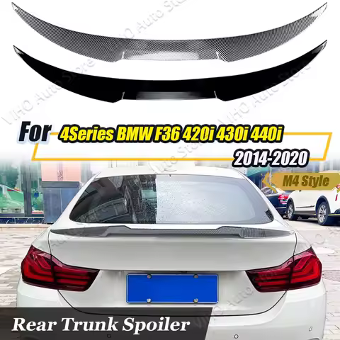 Para 2013-2019 para BMW F36 GRAND COUPE 420i 425i 428i P estilo alerón ABS Material plástico alerón trasero de coche Color alerón trasero - AliExpress 34