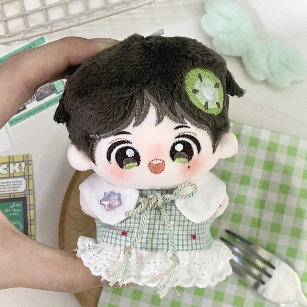 

1 комплект, платье принцессы, хлопковая кукольная одежда 10/20 см, клетчатая юбка, наряд, хлопковая кукольная одежда 20 см, мини-модная одежда для кукол 10 см