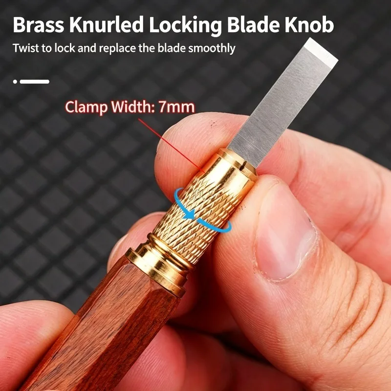 Wood Carving Knife Set Multi-Size Hand Carving Pen with Protective Cap Cutting Tool for Woodworking Paper Cutting Model Making