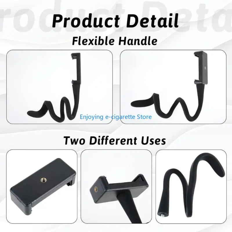 Verstellbarer Handyhalter für Kinderwagengriffe mit Hochformatansicht Y4QF – Detail 6