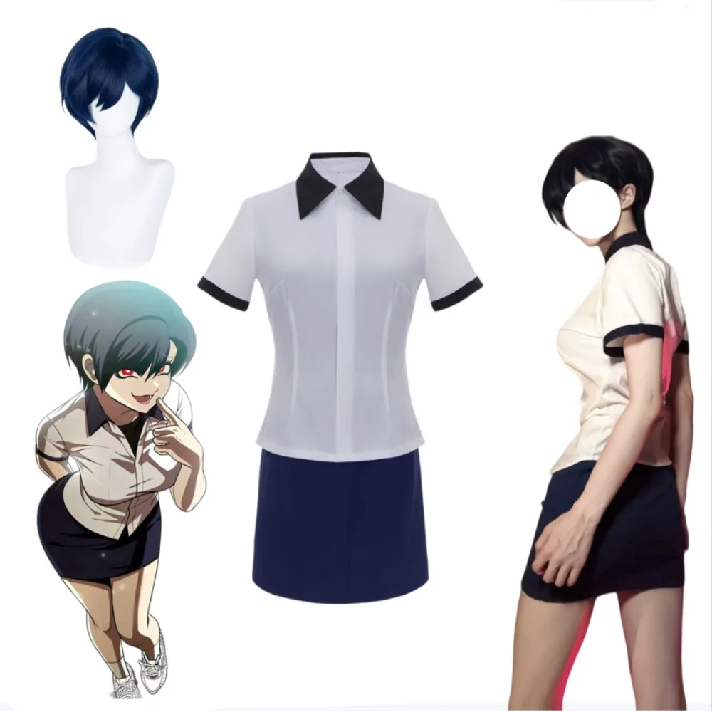 

Plaything Yoon Karma Cosplay Costume Full Set School Uniform Short Sleeve Shirt Adult Women Daily Outfit Halloween Comic Con