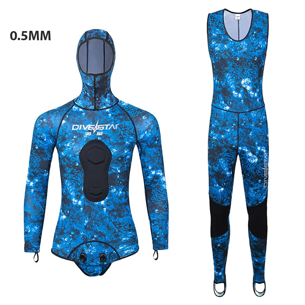 0.5mm Lycra Wetsuitsurf Scuba Diving Suit Equipment Underwater Fishing Spearfishing Kitesurf Swimwear Wet Suit Equipment