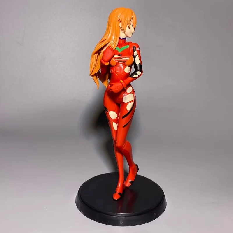 20.5CM EVA Anime Figure Asuka Langley Soryu Red Combat Suit Standing Model PVC Desktop Collection Decoration Toys Doll Gift