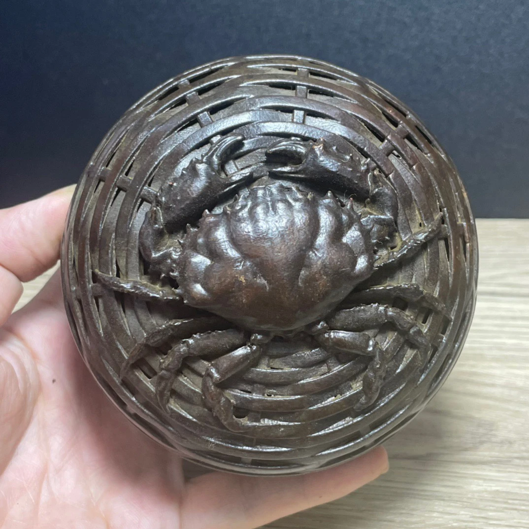

Alloy copper tire hollow incense burner incense octagon box sandalwood agarwood incense thread insert ornament