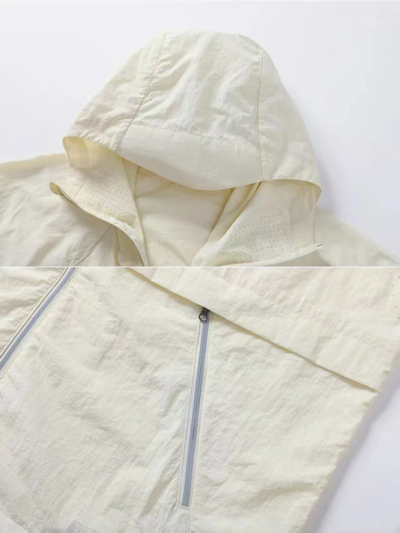 طقم جاكيت وسروال قصير فضفاض للحماية من الشمس للنساء - صيف جديد 2025 خفيف الوزن وقابل للتنفس رياضي كاجوال مكون من قطعتين