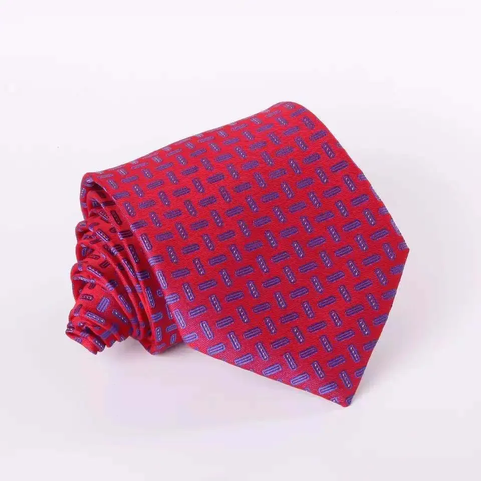 Corbata de lujo para hombre, 8cm, azul geométrico, suave, rojo, Paisley, Floral, boda, negocios