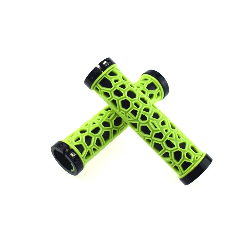 Road Bike Grips Mountain Bike Handles Double Lock Ultra Light Riding Handlebar Tape with Six Color Set Bicycle Accessories