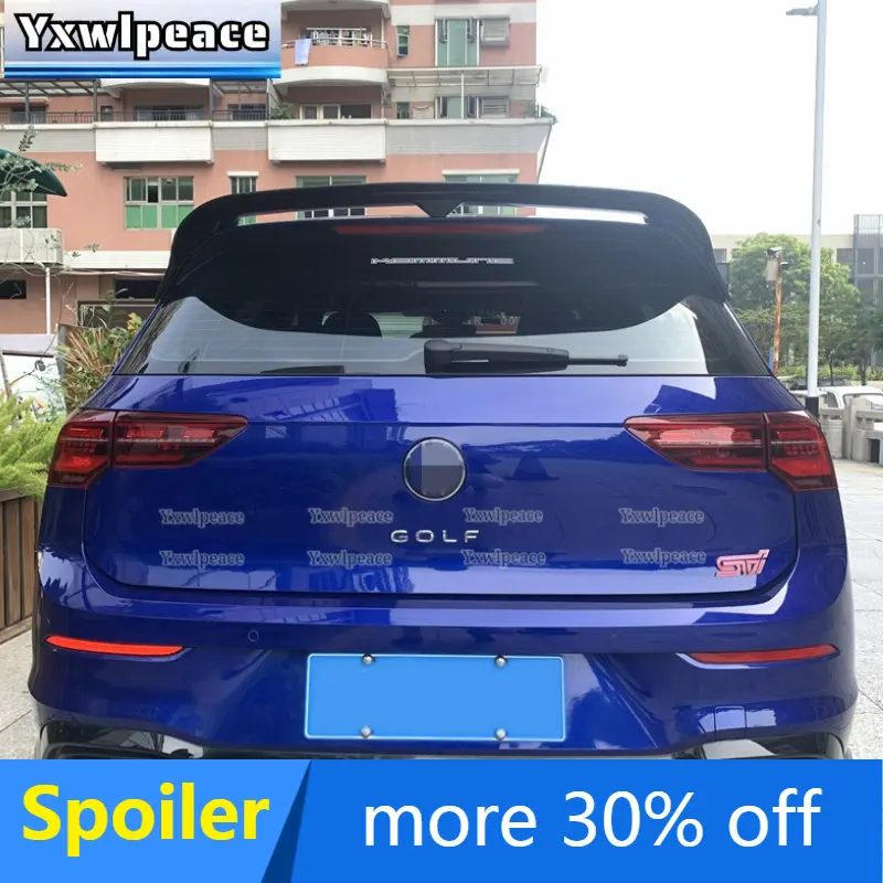 

For Volkswagen Golf 8 MK8 Ⅷ R GTI Rline 2020 2021 High Quality ABS Material Color Rear Roof Spoiler Trunk Wing Car Accessories